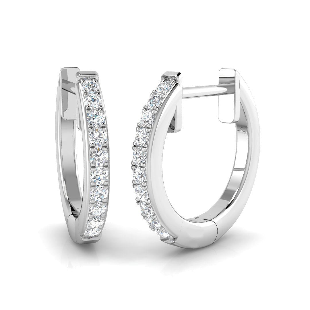 Diamond Hoop good Earrings