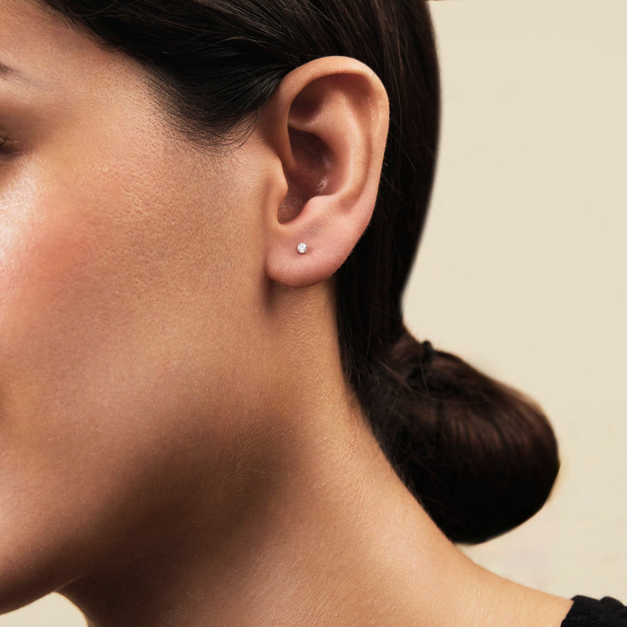 Lab Diamond Stud Earrings 0.10ct G/VS in 9k Rose Gold - After Diamonds
