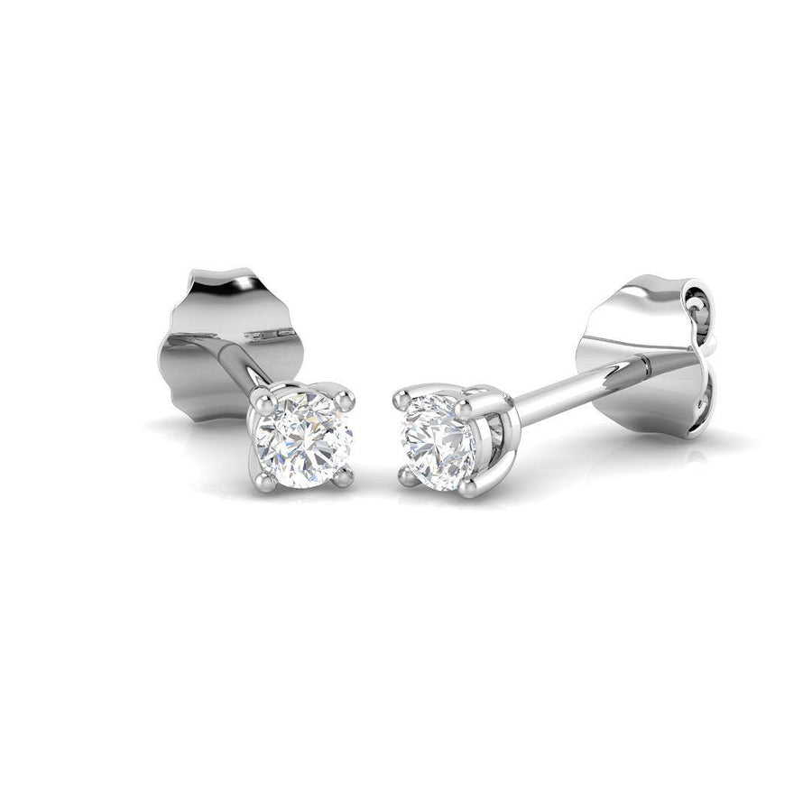 Lab Diamond Stud Earrings 0.15ct G/VS in 925 Silver - After Diamonds