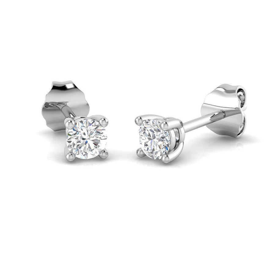Lab Diamond Stud Earrings 0.20ct G/VS in 925 Silver - After Diamonds