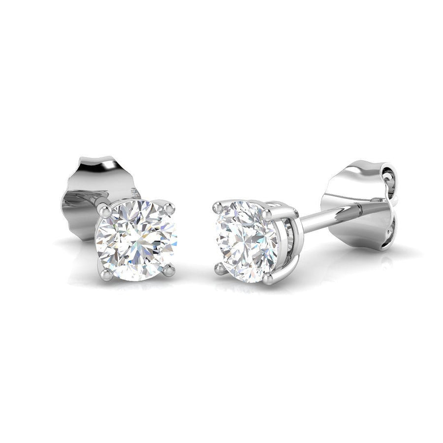 Lab Diamond Stud Earrings 0.50ct G/VS in 925 Silver - After Diamonds