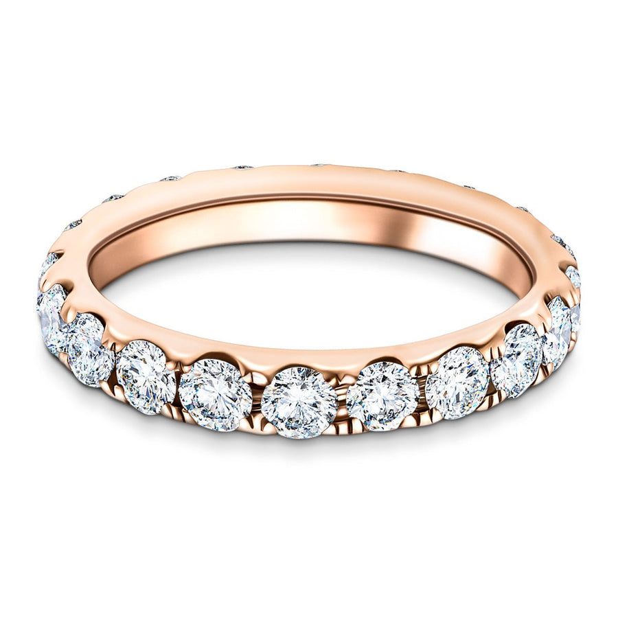 20 Stone Lab Diamond Full Eternity Ring 2.00ct G/VS in 9k Rose Gold - After Diamonds