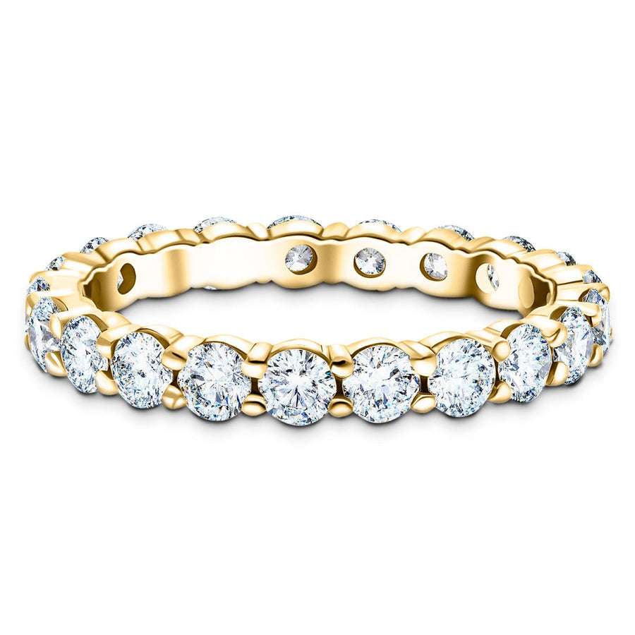 21 Stone Lab Diamond Full Eternity Ring 2.00ct G/VS in 9k Yellow Gold - After Diamonds