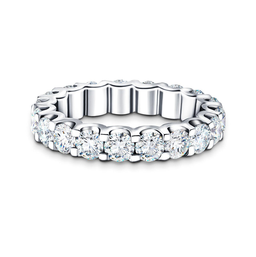 29 Stone Lab Diamond Full Eternity Ring 1.00ct G/VS in 18k White Gold - After Diamonds