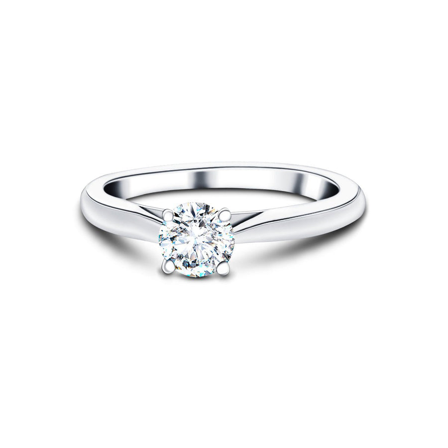 Ella Lab Diamond Solitaire Engagement Ring 0.70ct G/VS Platinum - After Diamonds