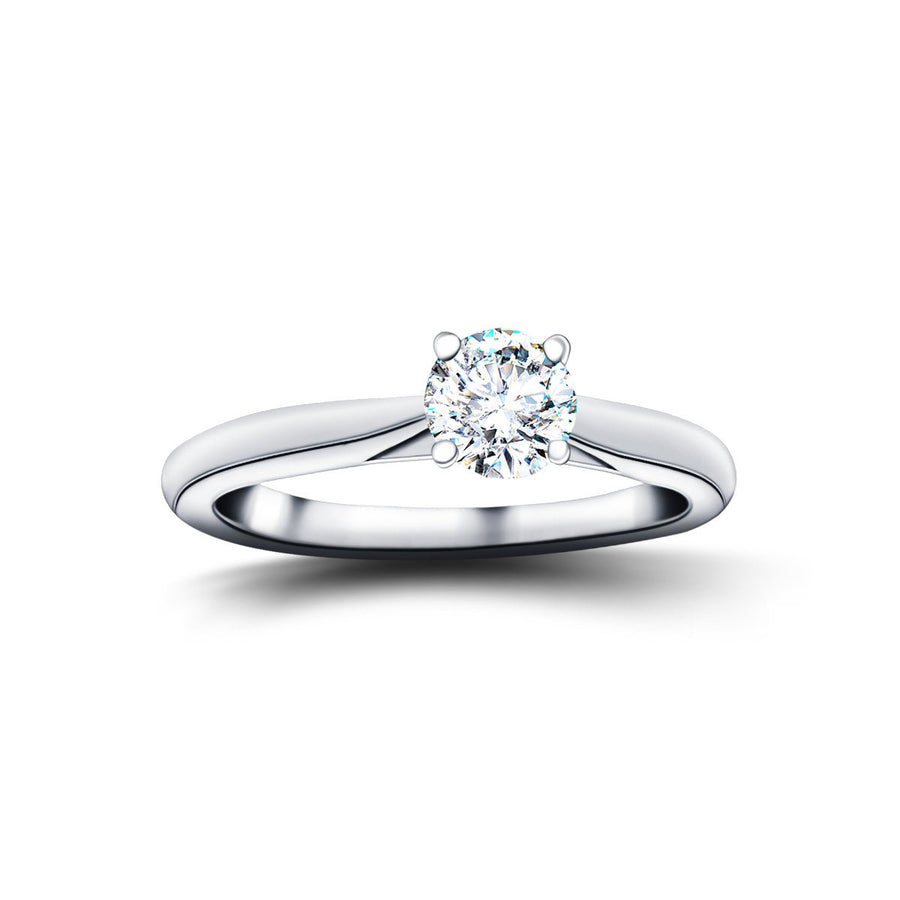 Ella Lab Diamond Solitaire Engagement Ring 0.70ct G/VS Platinum - After Diamonds