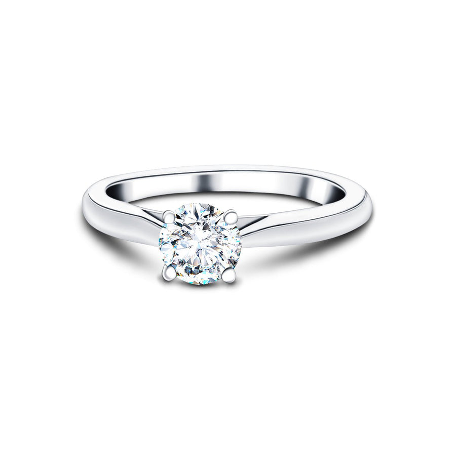 Ella Lab Diamond Solitaire Engagement Ring 1.00ct D/VVS Platinum - After Diamonds