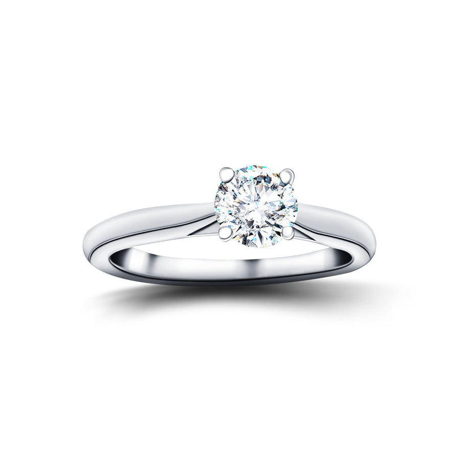 Ella Lab Diamond Solitaire Engagement Ring 1.00ct D/VVS Platinum - After Diamonds