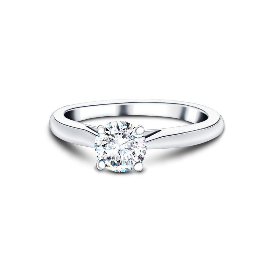 Ella Lab Diamond Solitaire Engagement Ring 1.50ct D/VVS 18k White Gold - After Diamonds