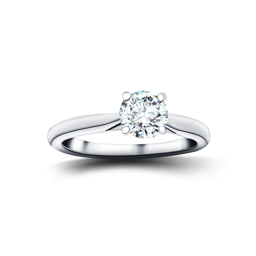 Ella Lab Diamond Solitaire Engagement Ring 1.50ct D/VVS 18k White Gold - After Diamonds