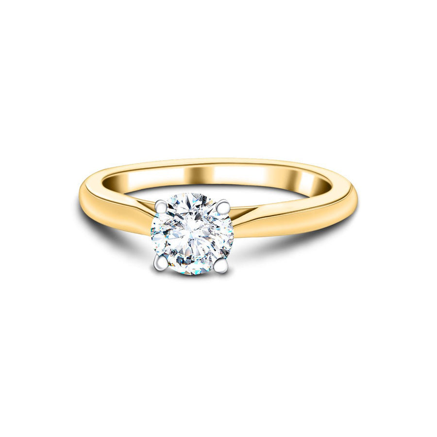 Ella Lab Diamond Solitaire Engagement Ring 1.50ct D/VVS 18k Yellow Gold - After Diamonds