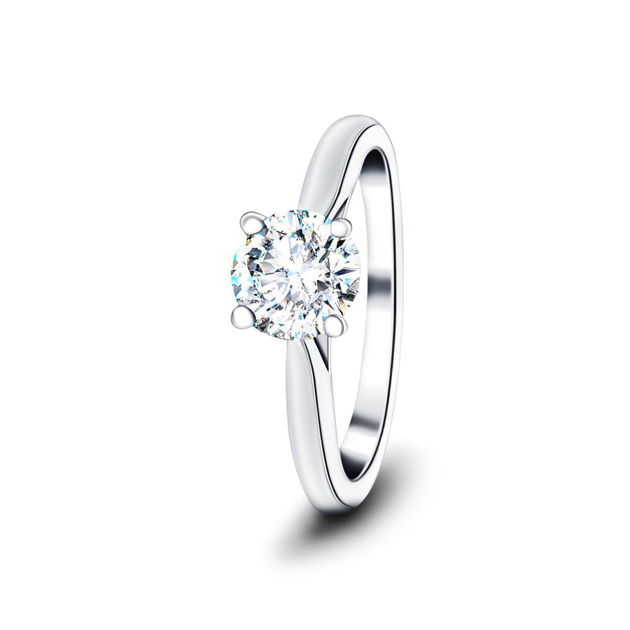 Ella Lab Diamond Solitaire Engagement Ring 2.00ct D/VVS 18k White Gold - After Diamonds