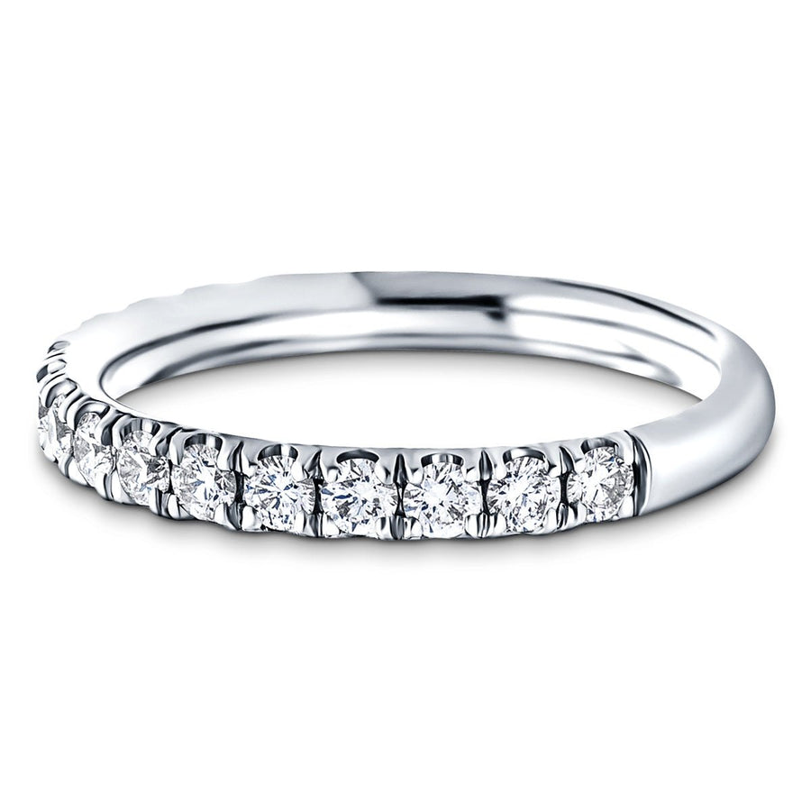 Lab Diamond Half Eternity 14 Stone 1.00ct G/VS in 18k White Gold - After Diamonds