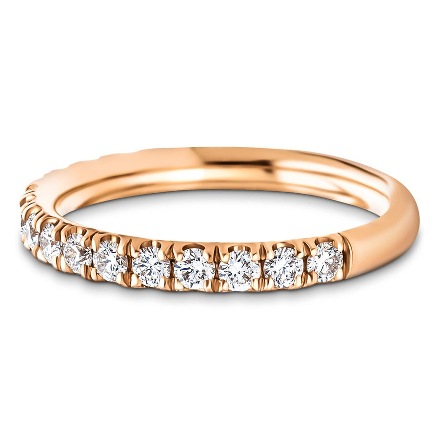 Lab Diamond Half Eternity 14 Stone 1.00ct G/VS in 9k Rose Gold - After Diamonds