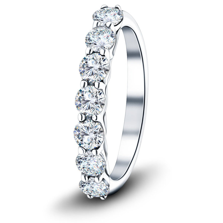 Seven Stone Lab Diamond Ring 0.50ct G/VS in Platinum - After Diamonds